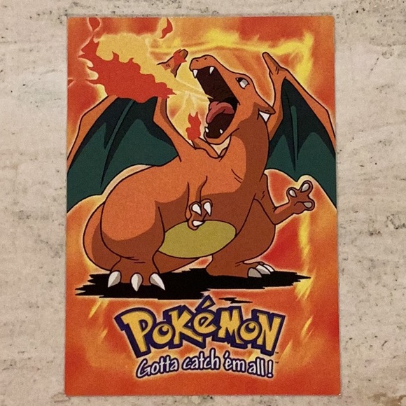 Charizard Pokemon 1999 Topps #E6 1999 Pokemon Card Movie Evolution 06 E6 of 12 - Picture 6 of 6